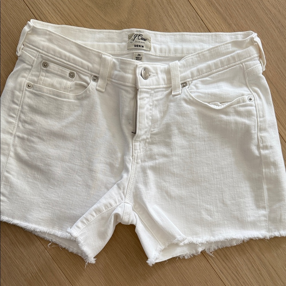 J. Crew Women's Crisp White Jean Shorts